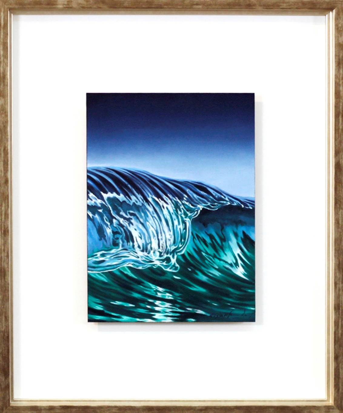 Oceano pacífico I, original La nature Pétrole La peinture par Gustavo Fernandes