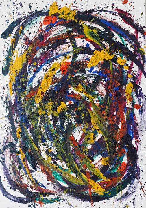 abstract emotions # 882, original Animaux Acrylique La peinture par Joao Batista