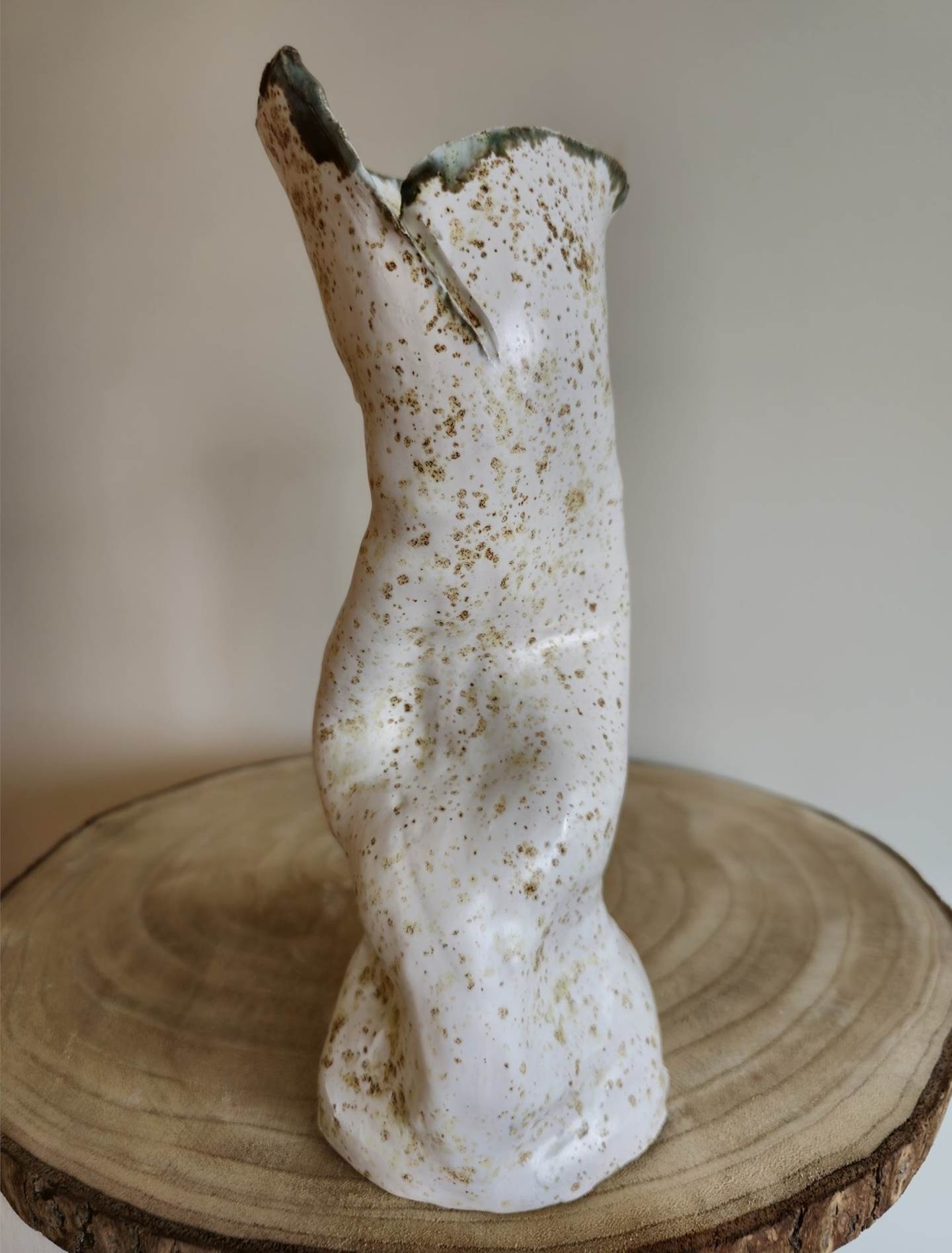 Vase III, original Human Figure Ceramic Sculpture by Ana Sousa Santos