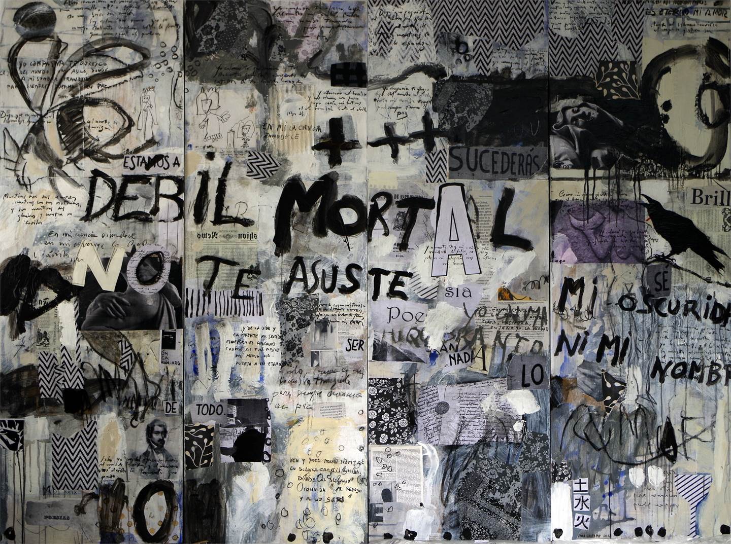 Cancion de la muerte, original Abstrait Acrylique La peinture par Toni Crespo
