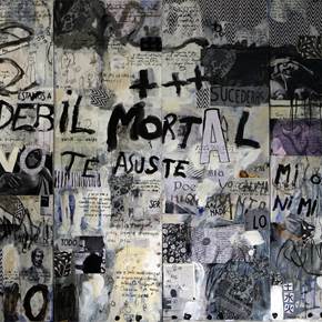 Cancion de la muerte, original Abstract Acrylic Painting by Toni Crespo