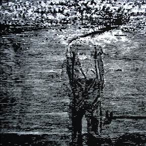 WIND MAN O2, original Abstrait Encre La peinture par SAEED (SD) KHAVAR NEJAD