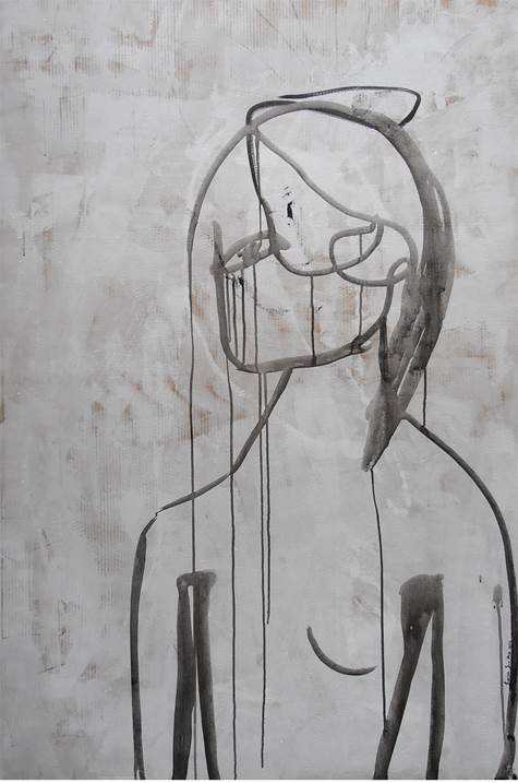 SUSPIRO , original Figure humaine Technique mixte La peinture par Sónia Santos