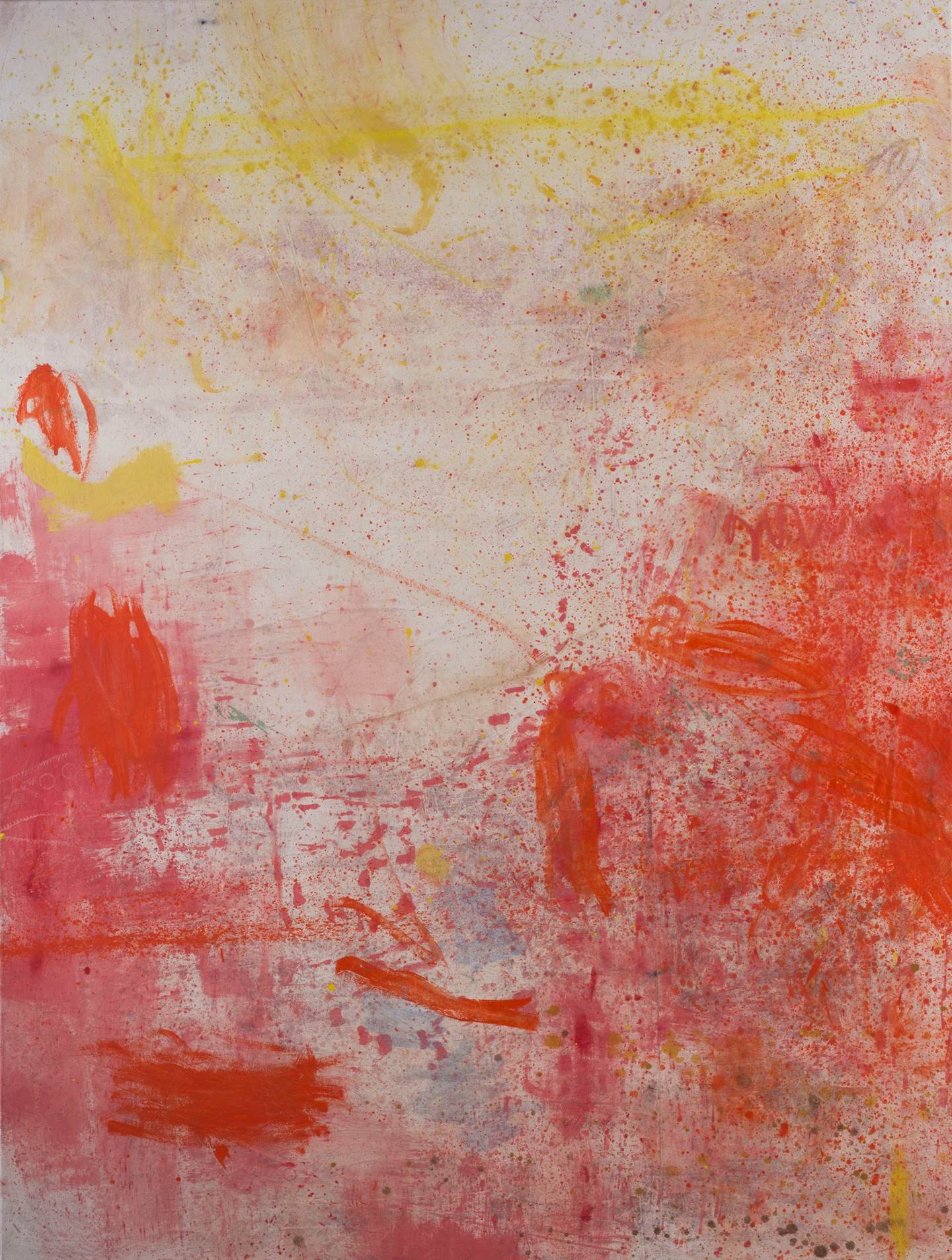 Rainbow: Birth, Bounty and Joy (Red), original Abstrait Pétrole La peinture par Taha Afshar