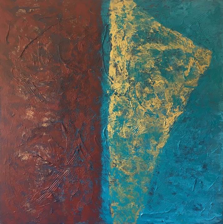 Primal Instinct, original Abstract Acrylic Painting by Andrés Montenegro