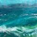 Sea Swells, Pintura Técnica Mista Paisagem original por Tiffani Buteau