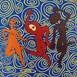 Três mulheres a dançar, Pintura Acrílico Abstrato original por Hugo Castilho