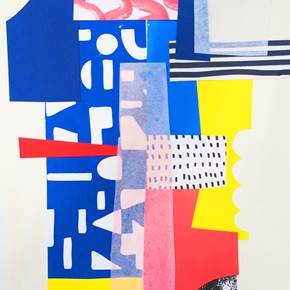 Abstract I, original Abstrait Collage Dessin et illustration par Teresa Rego