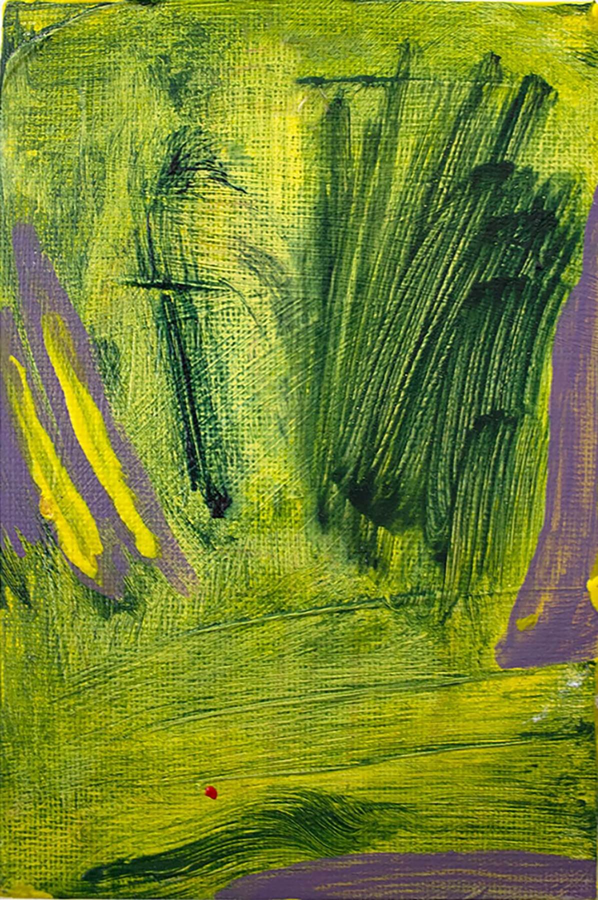 Untitled landscape #2, original Abstract Wood Painting by Ana Lúcia Ventura