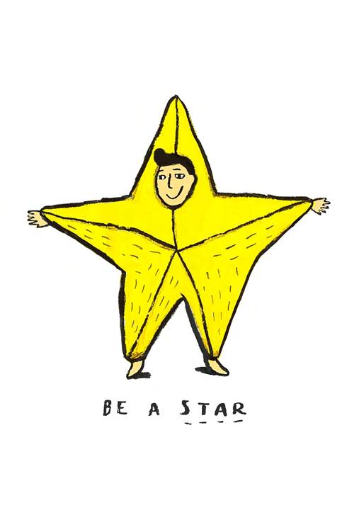 Be a Star, original Corps Numérique Dessin et illustration par Shut Up  Claudia