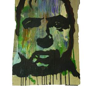 Francis Bacon, original Retrato Técnica Mixta Pintura de Alexandre Rola