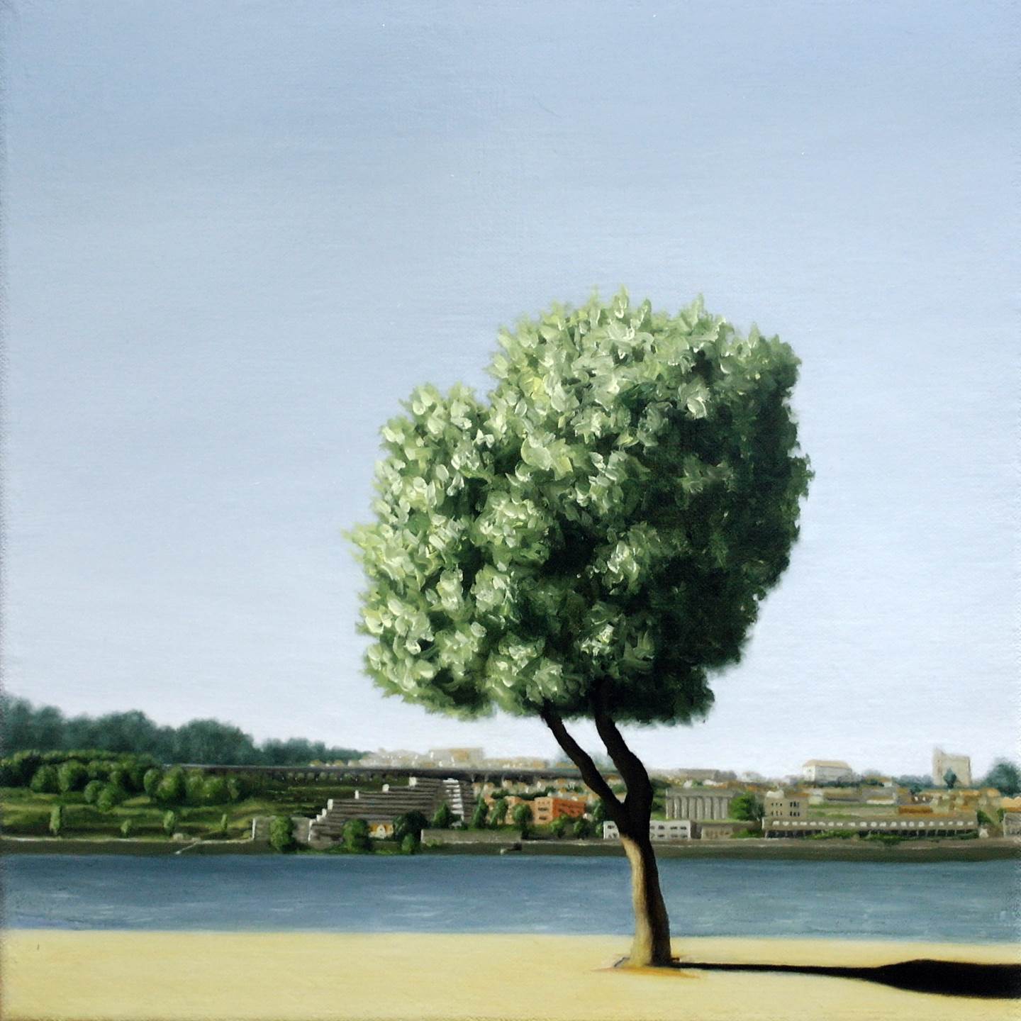 Tiro - Memento 1, original Landscape Canvas Painting by Alexandre Coxo