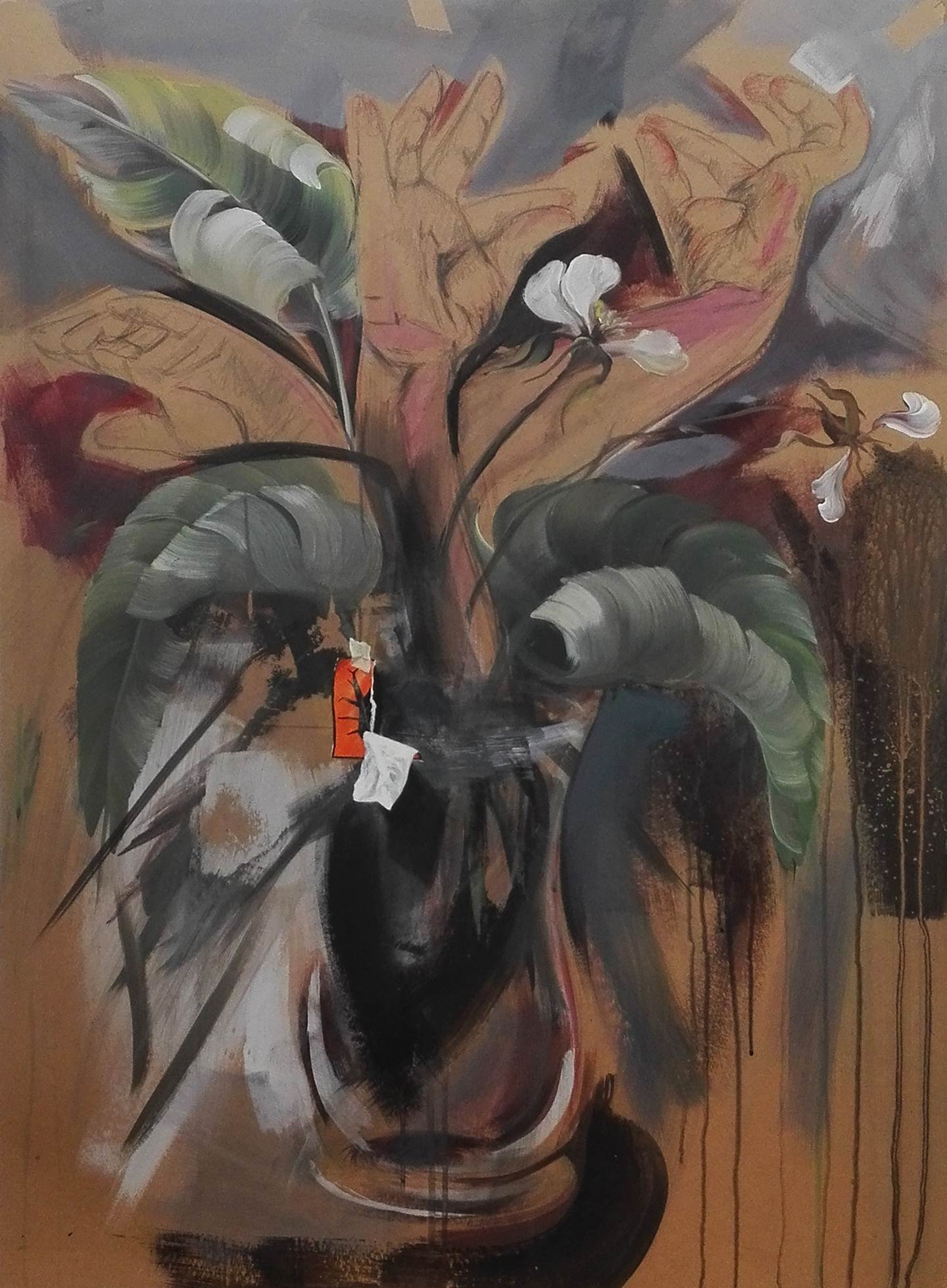 O Floricultor que Sachava nos pés 8, original   Pintura de Nuno Fonseca