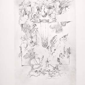 Frontispícios #3, original Animals Paper Drawing and Illustration by Rui Horta Pereira