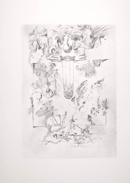 Frontispícios #3, original Animals Paper Drawing and Illustration by Rui Horta Pereira