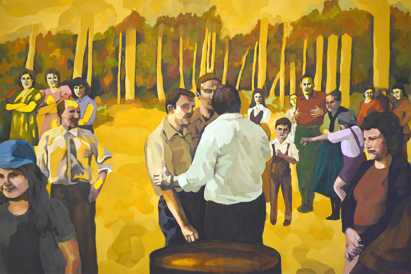 O Culto da Memória (VI), original Big Oil Painting by Rita Pinheiro
