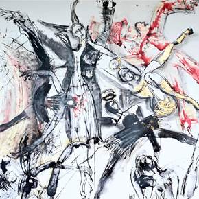 WONDERLAND II, Pintura Técnica Mista Animais original por Helena de Medeiros