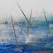 Mar Azul Esmeralda III - Série Peregrinando, original Resumen Acrílico Pintura de Francisco Ferro