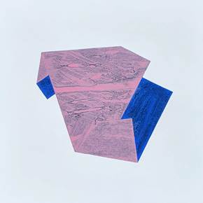 Dobradura 07, Pintura Acrílico Retrato original por Paulo Rosae