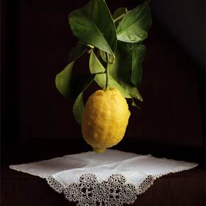 Bodegón del limón suspendido, original Still Life Digital Photography by Cecilia Gilabert