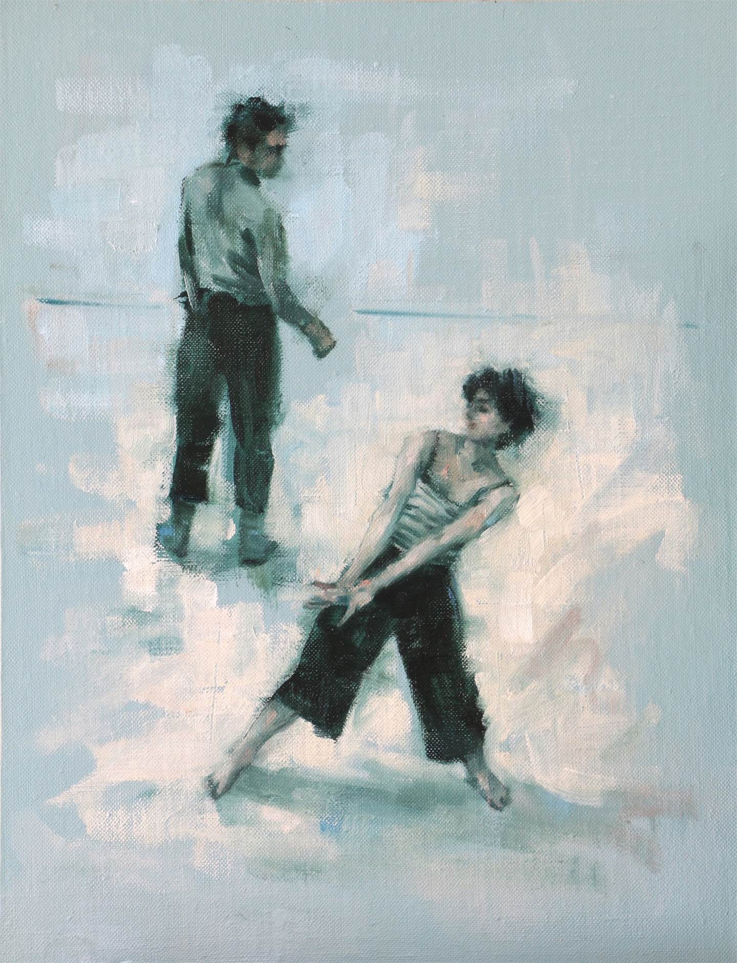 Giulia Rossi and Renan Manhães 4, original   Painting by Carl  Chapple