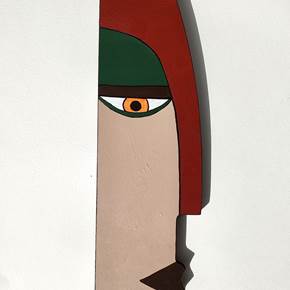 Máscara Red, original Abstrait Acrylique Sculpture par Inês  Sousa Cardoso