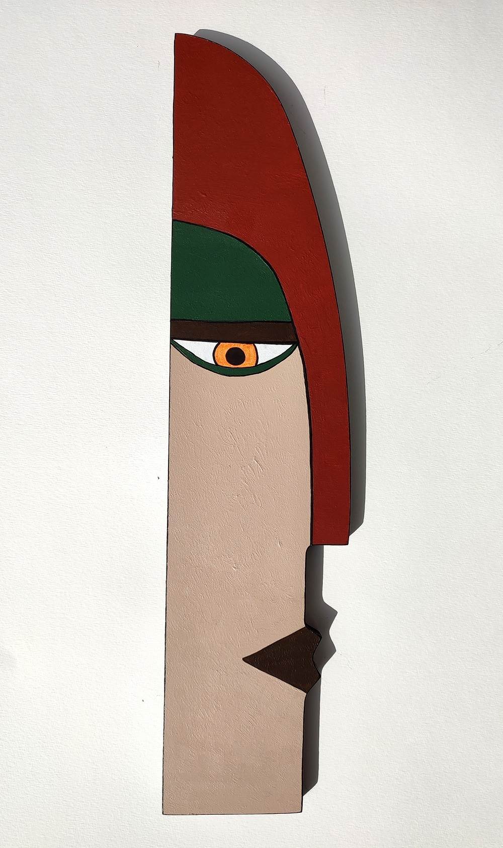 Máscara Red, original Abstract Acrylic Sculpture by Inês  Sousa Cardoso