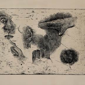 Estudos , original Human Figure Etching Drawing and Illustration by Flor de Ceres Rabaçal