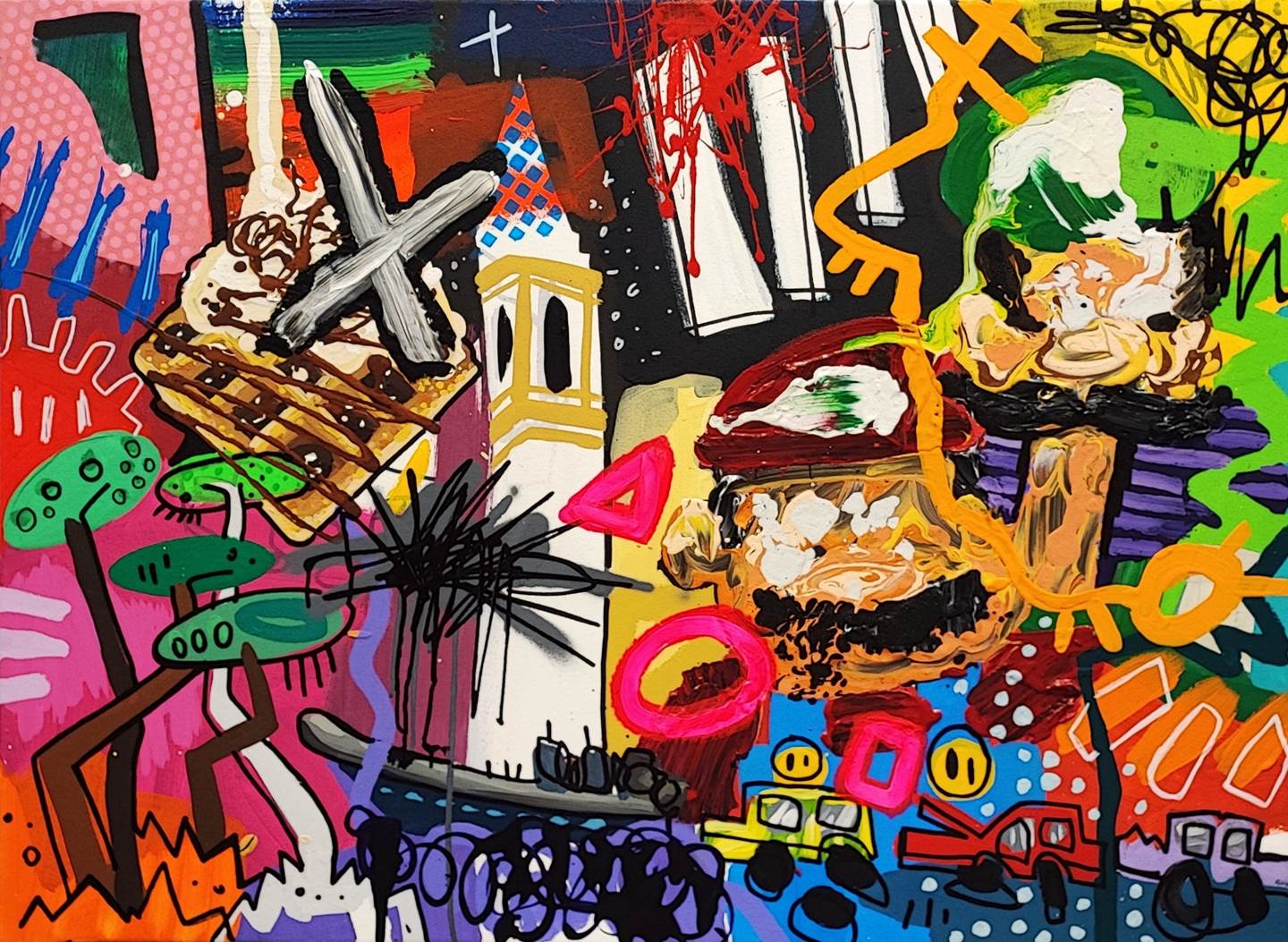 Fontaneros Nazarenos, Pintura Técnica Mista Animais original por Rafa López