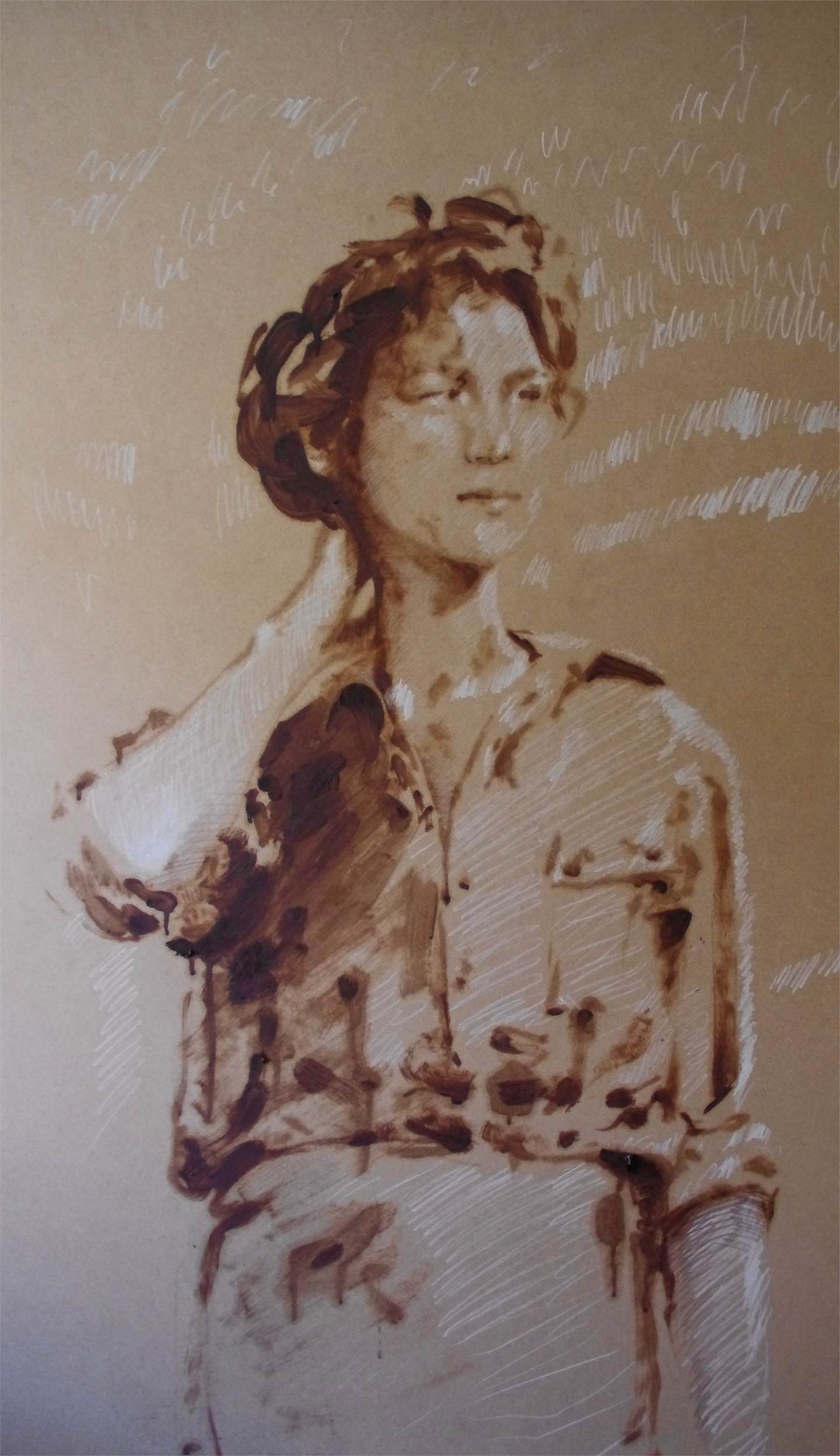 Alice IV, original Figure humaine Pétrole La peinture par BeckenFilipe .