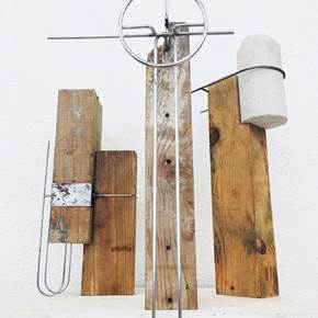 RUINS OF POST MODERNITY, original Abstract Mixed Technique Sculpture by André Costa