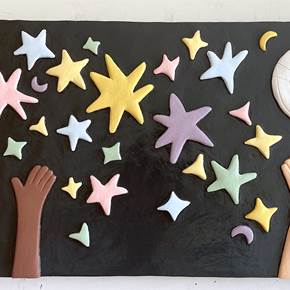 48 passes e muitas saudades, original Animals Mixed Technique Painting by Hugo Castilho