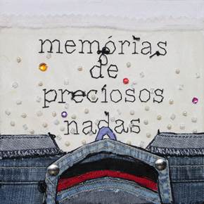 "memórias de preciosos nadas" da série (des)escrita, Pintura Tela Vanguarda original por Alexandra de Pinho