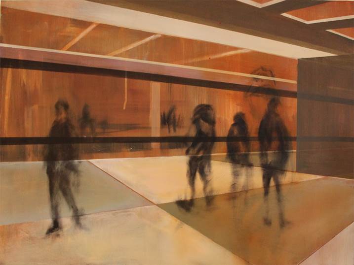 Subway 1, original Abstrait Acrylique La peinture par Sérgio Pimenta