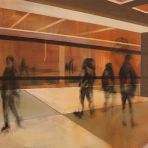 Subway 1, original Abstract Acrylic Painting by Sérgio Pimenta