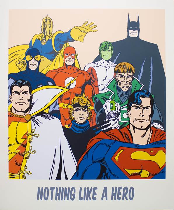 Nothing Like a Hero, Pintura Acrílico Vanguarda original por Nuno Raminhos