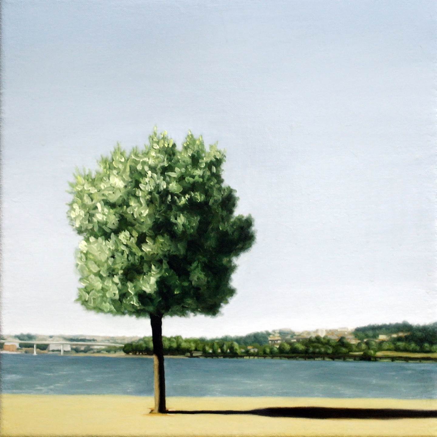 Tiro - Memento 3, original Landscape Canvas Painting by Alexandre Coxo