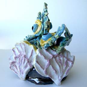 paon, original Body Ceramic Sculpture by lorinet julie