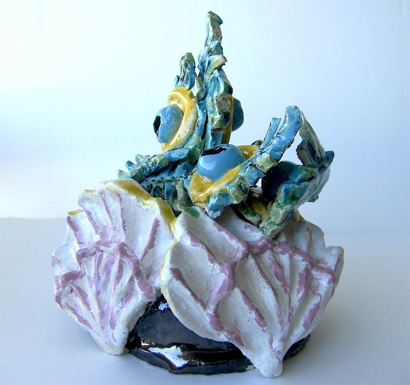 paon, original Body Ceramic Sculpture by Lorinet Julie
