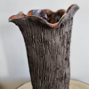 Vase V (Flower), original Human Figure Ceramic Sculpture by Ana Sousa Santos