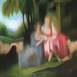 A Pequena Sinfonia, original Retrato Acrílico Pintura de Paulo Ponte