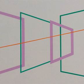 Variations #2 Db_Bd_D, original Geometric Acrylic Painting by Fátima Santos
